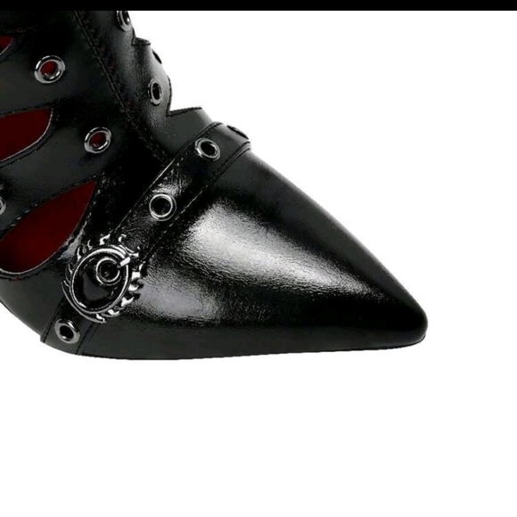 NEW HANDMADE GLADIATOR ROMAN STYLE HOLLOW OUT DESIGN HI-HEEL BOOTS - Picture 4 of 9